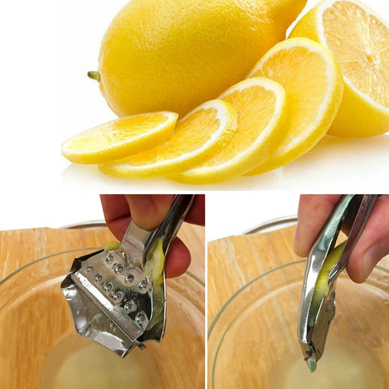 Lemon Squeezer Stainless Steel Clip Kitchen Bar Orange Lime Juicer Hand Press Tool Wedge Fruit | Дом и сад