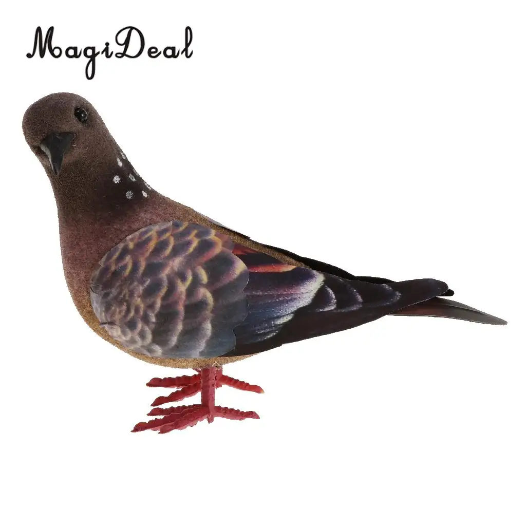 MagiDeal Artificial Feather Foam Doves Decoration Ornament Birds Decor Craft Figure Figurines Decorations
