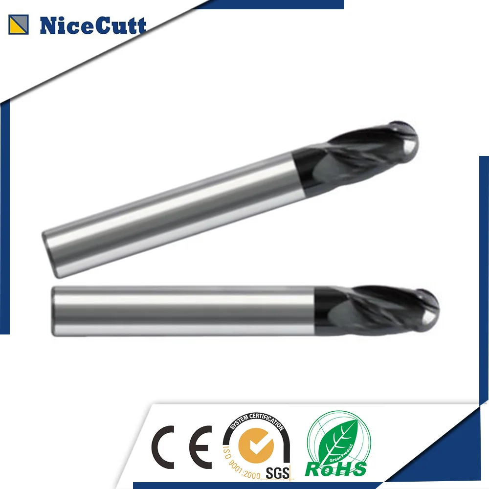 Free Shipping Milling Cutter 5pcs Solid Carbide Flat End Mill Square