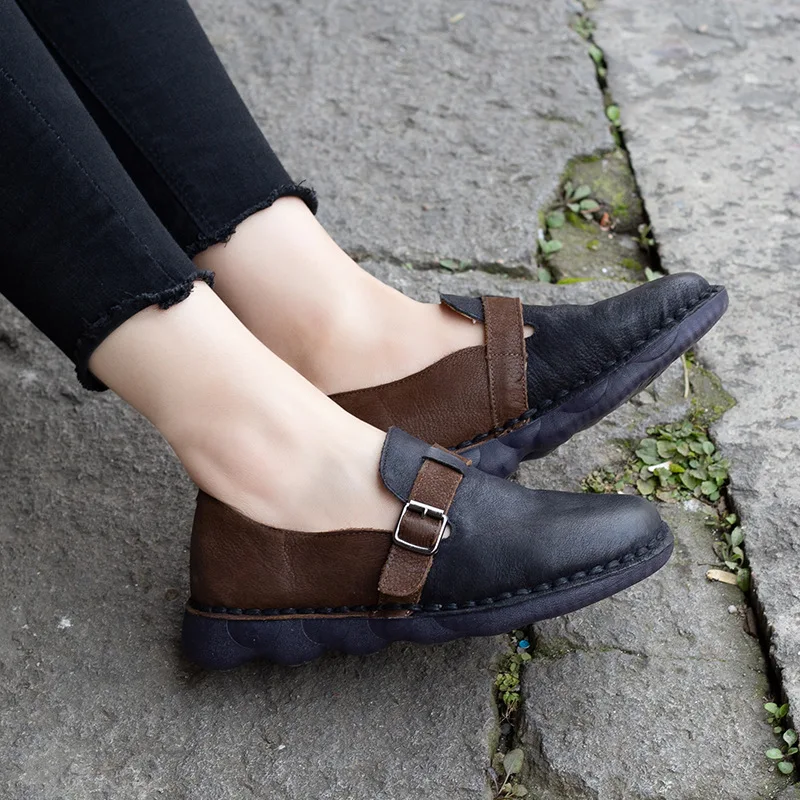 black low heel flats