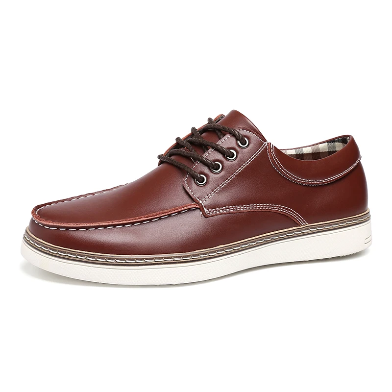 Genuíno laranja Homem 39 47 Borracha Alta Qualidade Homens Calçados Antiderrapante Black Sapatos Negócios azul De Couro 2018 marrom Brown Confortável Preto Casuais Tamanho qBFWpTIwB