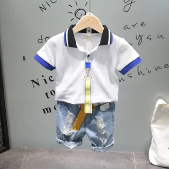 

Summer Boys clothing set Kids Tops Short Sleeves T-Shirt + shorts pants sports suits set Clothes Baby Boys Tracksuit set