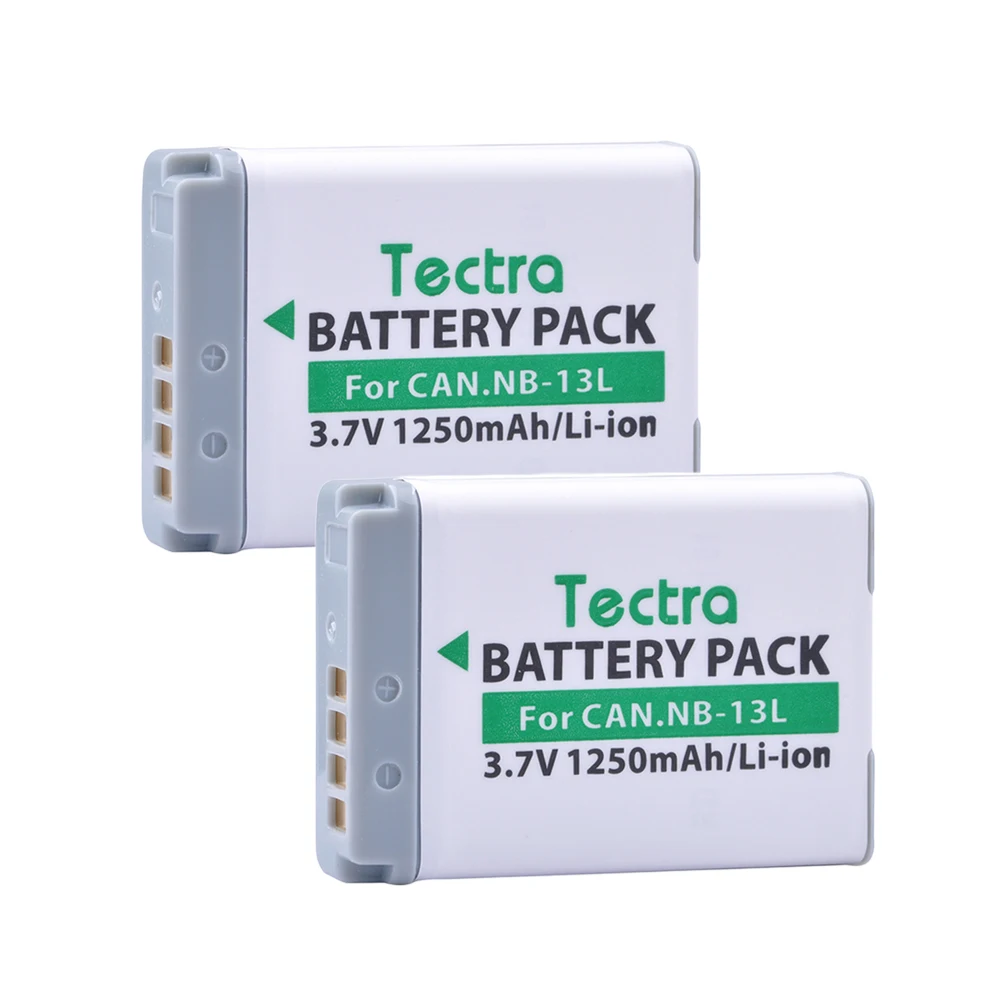 Tectra 2 Pz Nb-13L Nb 13L 3.7 V/1250 Mah Batteria Della Macchina Fotografica Per Canon Powershot G5X G7X G9X G7 X Mark Ii Sx720 Hs