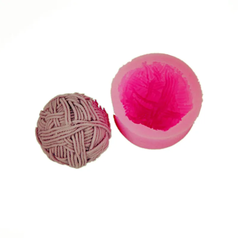 Half Round Ball Candle Molding Tool DIY Wool Pattern Clay Craft Making Silicone Mold