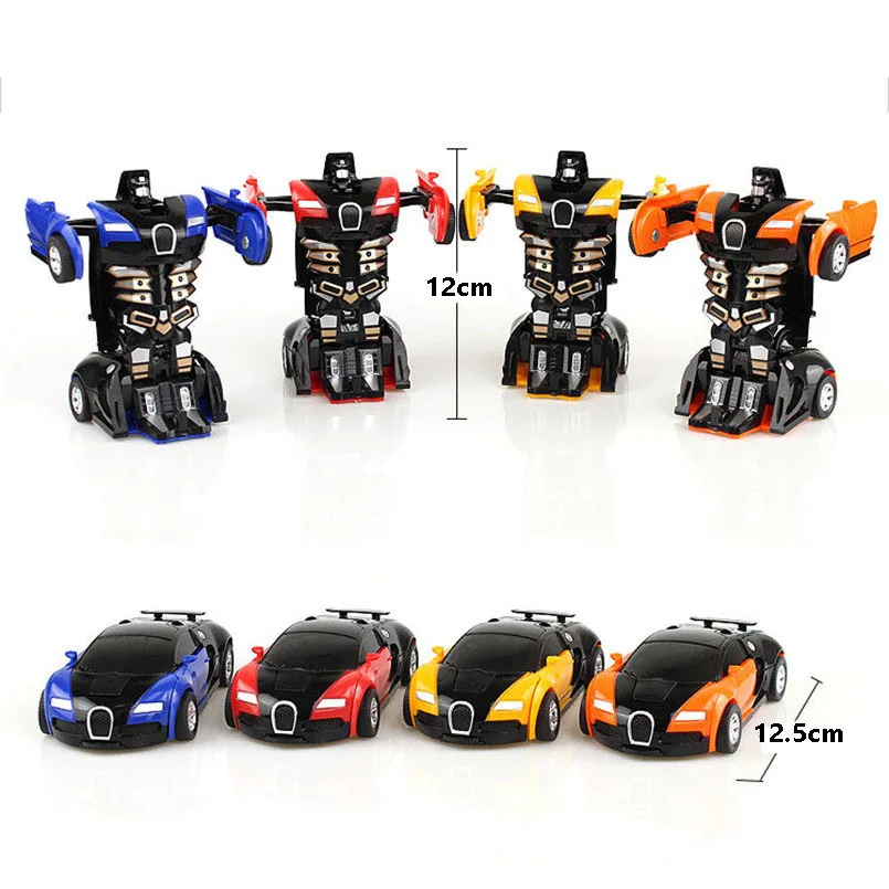 2 IN 1 Deformation Robot Car Model Plastic Mini Transformation Robots Toy For Boys One Step Impact Vehicles Car Children Toys 2 IN 1 Deformation Robot Car Model Plastic Mini Transformation Robots Toy For Boys One Step Impact Vehicles Car Children Toys