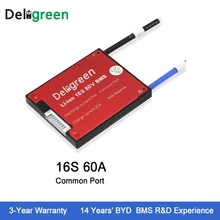 Deligreen 16 S 60A 60 V PCM/PCB/BMS для 3,7 v Номинальный литиевый аккумулятор 18650 Li-Po LiNCM