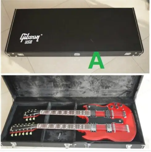 

Case for double neck EDS 1275 guitar,GUITAR is not included;free shipping