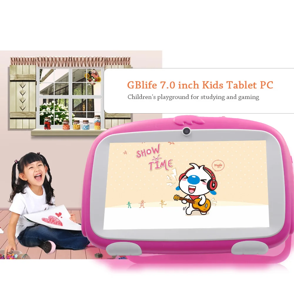 

Android 4.4 Tablet Pc 7 Inch WiFi kids tablet Tablet infantil Children's learning gifts Cheap Free Shipping Repair Warranty