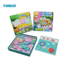 Деревянные игрушки-головоломки Ранние Обучающие головоломки детские Развивающий Пазл головоломка Танграм головоломка креативный пазл