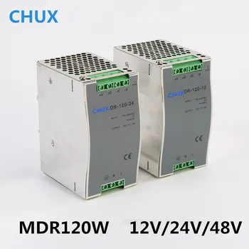 

Din Rail Switching Power Supply 120W 12v 24v 48v DC AC DR120W Single Output LED Driver SMPS Switch Transformer