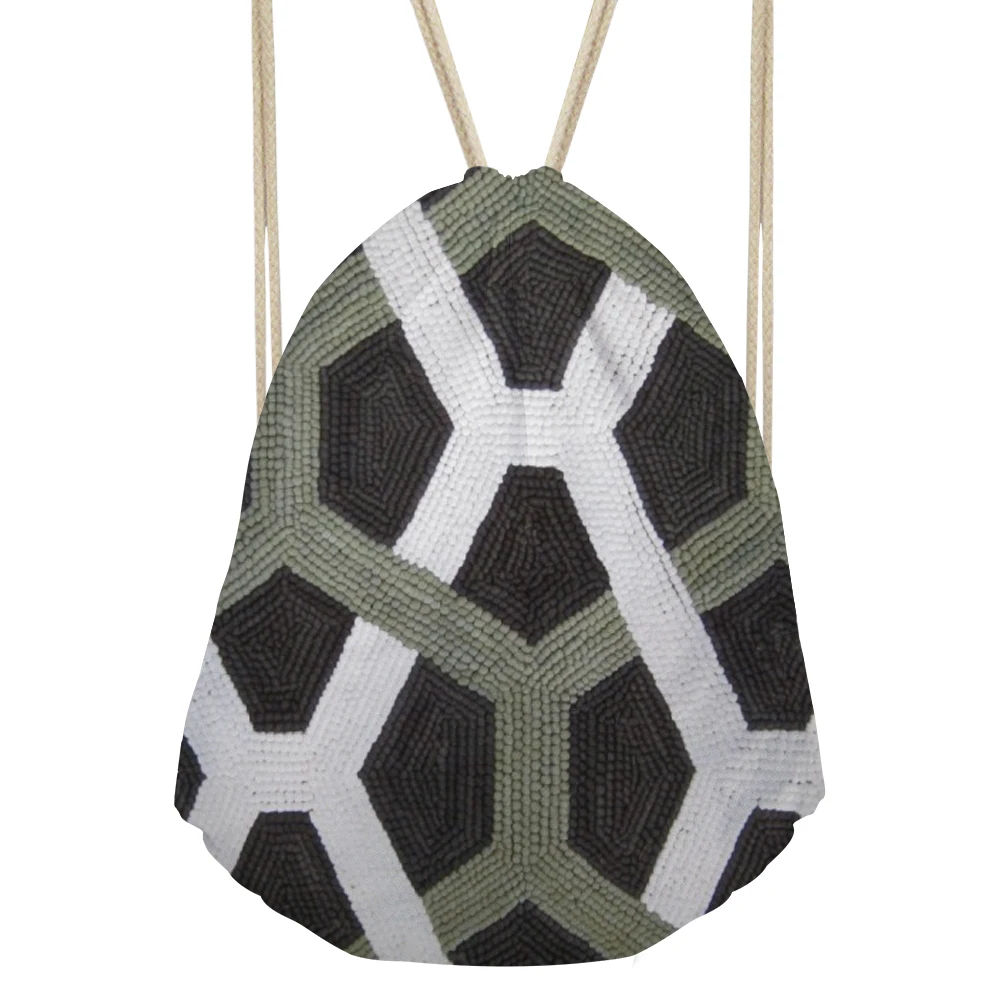 

Noisy Designs stylish school Nordic Geometric Cinch Bag Drawstring Backpack Sackpack Pattern cube pouch Feminina Beach Bags