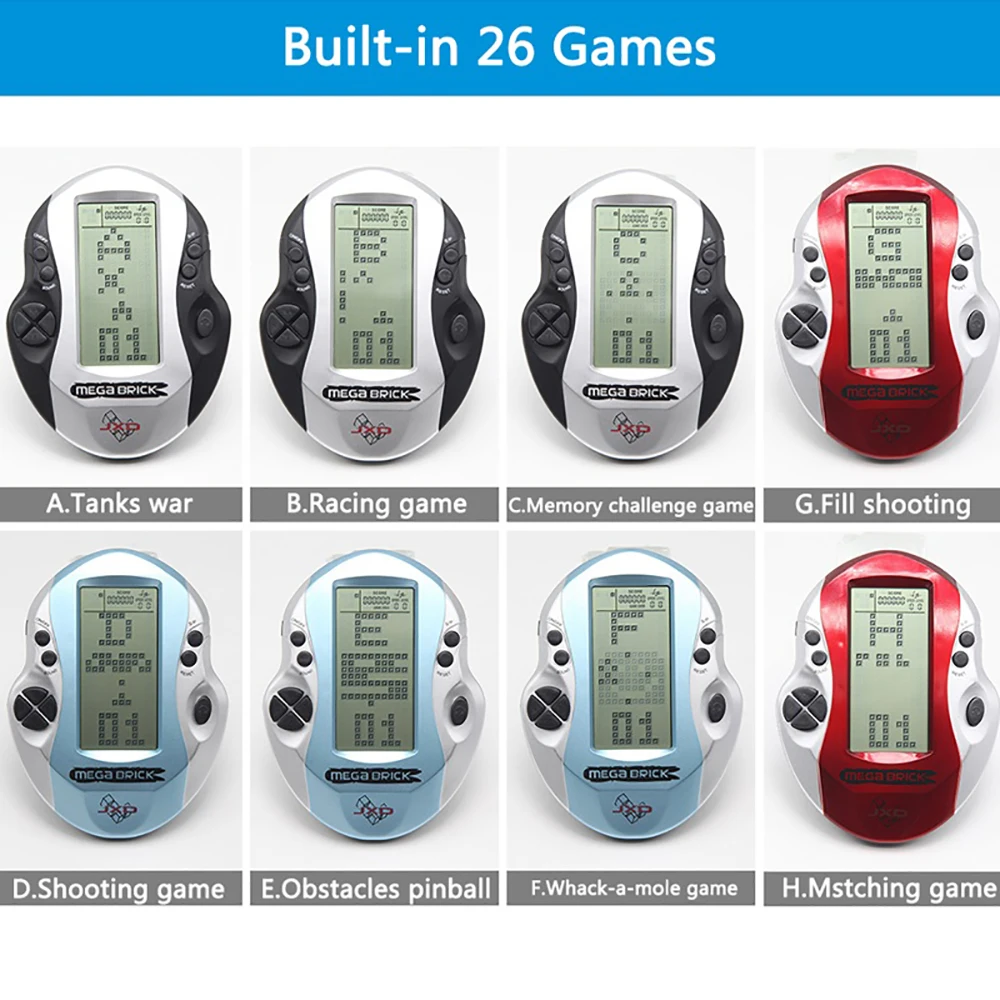 3 Inch Childhood Tetris Handheld Game Players Game Console LCD Electronic Games