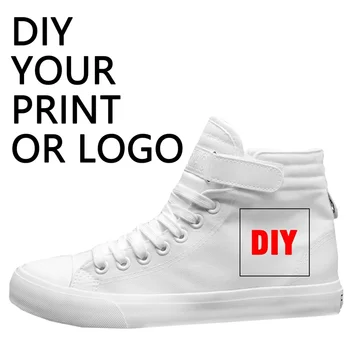 

Custom Print DIY Your Favorite Photo or Logo Gift Surprise High Top Comfort Comfortable Soft Shoes Wmen Canvas Sneakers