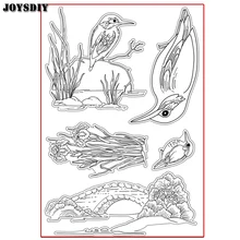 BIRDS BRIDGE STONE BIRD ON BRANCH Scrapbook DIY photo cards account rubber stamp clear stamp transparent Handmade card stamp