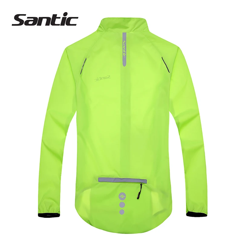 

Santic Men Cycling Jacket UPF30+ Bicycle Bike Rain Jacket Raincoat Long Sleeve Outdoor Sport Windproof Cycling Clothing Ciclismo