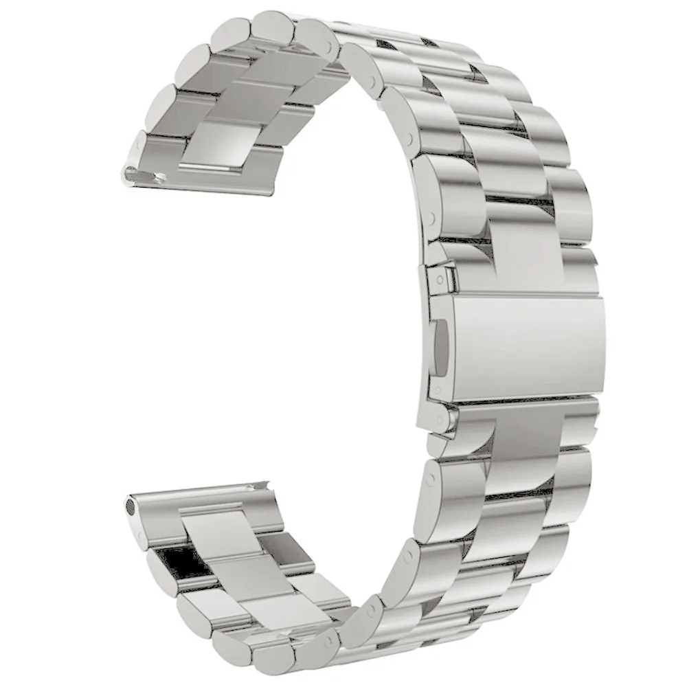 Умные часы Smartwatch Регулируемый классический браслет из нержавеющей стали ремешок для Ticwatch Pro 22 мм Smartband браслет ремешок - Цвет: D