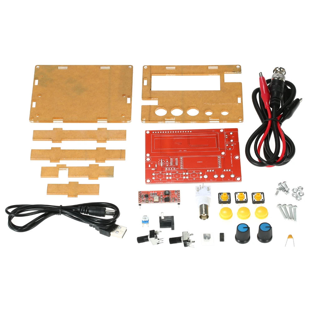 AD9833 функция генератор сигналов DIY Kit синтезатор синус/треугольник/квадратный выход 1~ 10000 Гц регулируемый генератор частоты