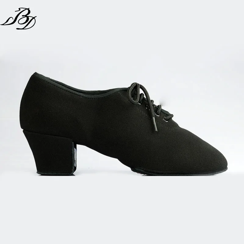  Women Latin Dance Shoes Ladies Teaching Shoes T1-b Split Outsole Canvas Professional  Ballroom Dance Shoe 