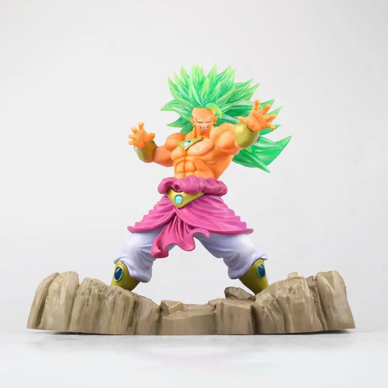 Dragon Ball Z broli 1/8 Масштаб Окрашенные рис Супер Saiyan 3 broli Doll ПВХ фигурку Коллекционная модель игрушки 17 см kt3195