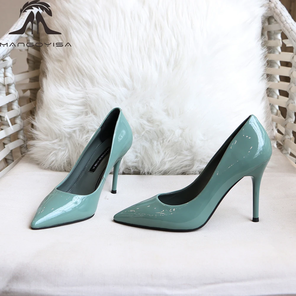 Pointed High Heels/Women's Pumps Are Designed For Elegant Fashion Women To Work And Made Of Genuine Leather 2019 MANGOYISA Pointed High Heels/Women's Pumps Are Designed For Elegant Fashion Women To Work And Made Of Genuine Leather 2019 MANGOYISA