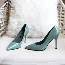 Pointed High Heels/Women's Pumps Are Designed For Elegant Fashion Women To Work And Made Of Genuine Leather 2019 MANGOYISA Pointed High Heels/Women's Pumps Are Designed For Elegant Fashion Women To Work And Made Of Genuine Leather 2019 MANGOYISA