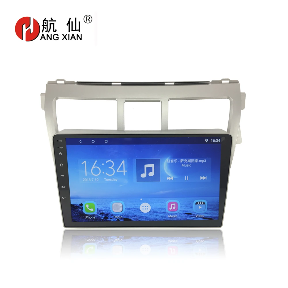 

Bway 9" 2 din Car radio for Toyota Vios 2009-2013 Quadcore Android 7.0 car dvd player with 1 G RAM,16G ROM