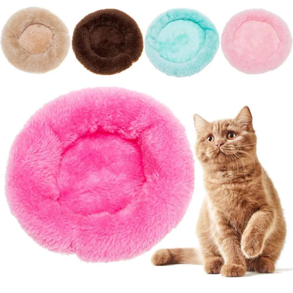 Small Cute Pets Round Soft Fleece Mat Hamster Cages Guinea Pig Winter