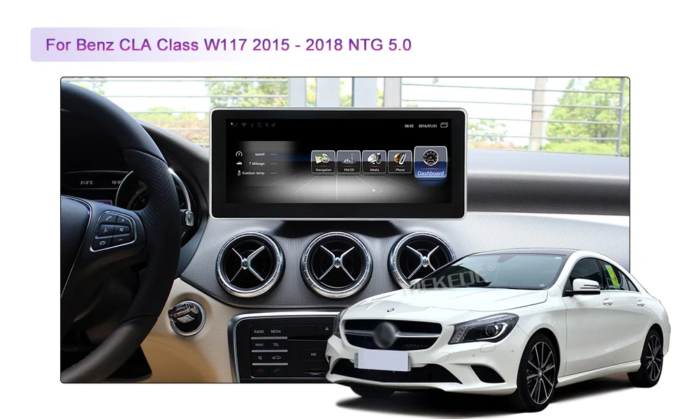 Best MEKEDE 3G RAM 32G ROM Android 7.1 4G LTE car multimedia player for Mercedes Benz CLA Class W117 2013-2018 GPS Navigation radio 6