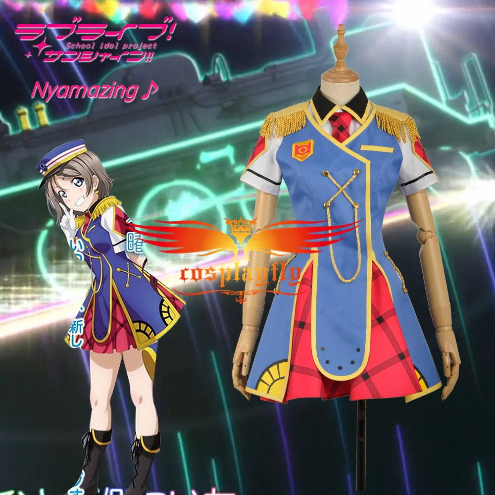 Милый! Солнечный свет! Aqours 3-й одиночный Счастливый поезд Watanabe You Косплей Костюм