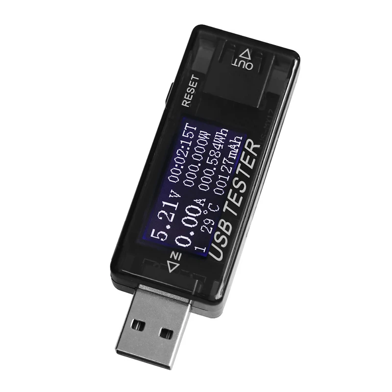 Вольтметр 8 В1 QC2.0 3,0 4-30 в электрическая мощность USB Емкость тестер напряжения измеритель тока монитор вольтметр Амперметр - Цвет: A 8 in 1