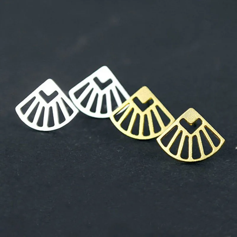 Креативный секционный в форме Ракушки Серьги женские модные геометрические ювелирные изделия из нержавеющей стали золотой цвет дружбы милые серьги BFF