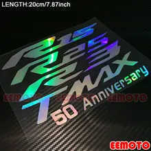 Motorcycle Helmet Shell Tank Pad Fairing Decals Stickers for YAMAHA YZF R1 R1M R15 R25 R3 TMAX 500 530 XJ6 MT-07 MT-09 FAZER