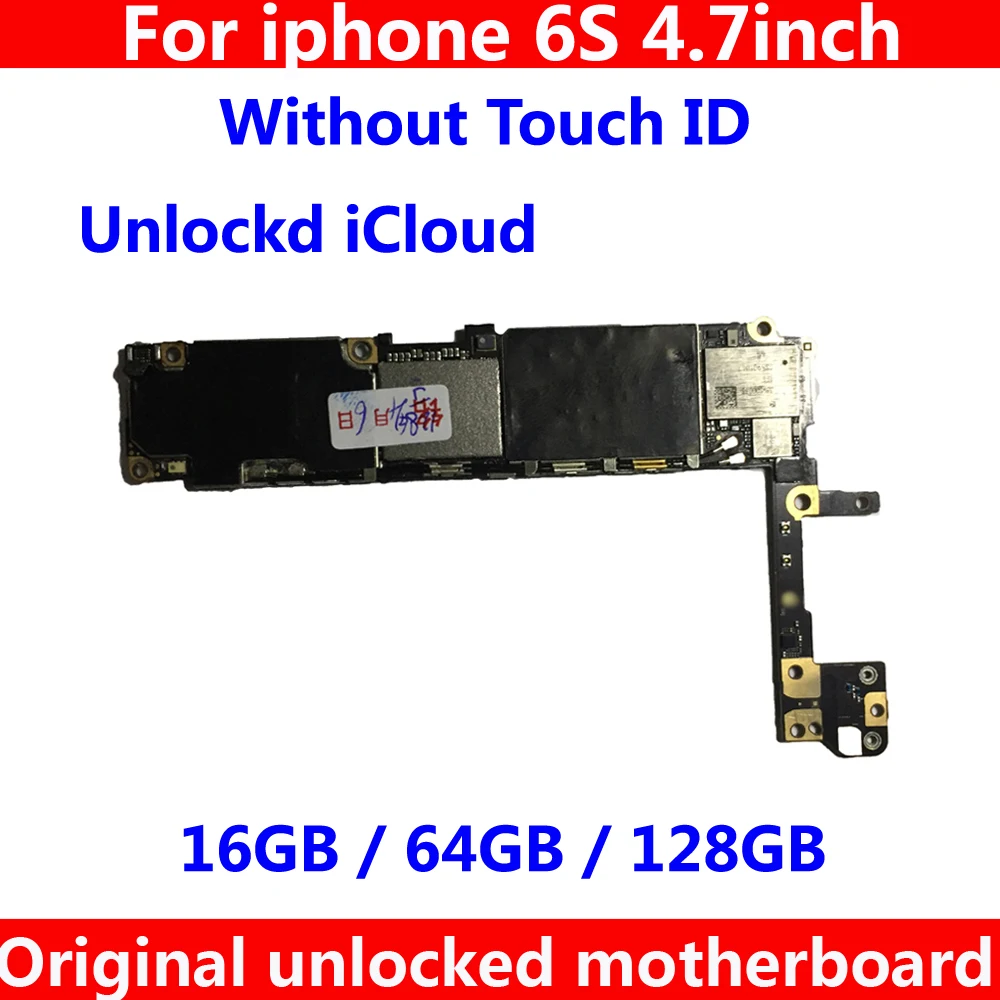 Оригинальная материнская плата без Touch ID для iphone 6 S 100% разблокированная iCloud с