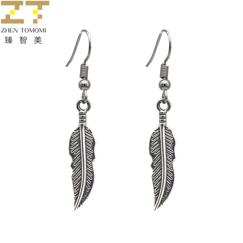 

Hot fashion drop earrings Bijoux Wholesale Retro feather Statement earrings 2016 new listing dangling earrings for women jewelry