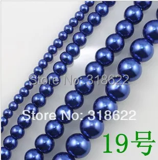

Free Shipping+ 4 6 8 10 12 14 16 mm Hot Sale Pretty Round Pearl Imitation Glass Beads Color #19