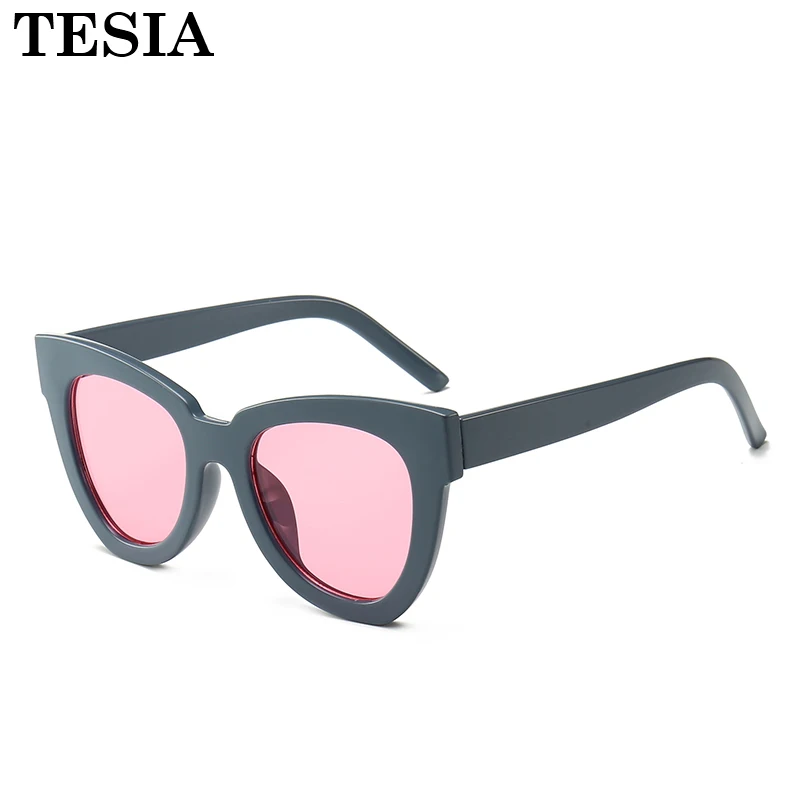 Модные солнечные очки женские кошачий глаз Лето стекло es Ретро зеленые солнцезащитные очки es винтажные розовые линзы солнцезащитные очки Zonnebril Dames