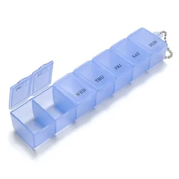 

GSFY-7 Day Weekly Pill Box Medicine Vitamin Storage kit 1pcs - Blue
