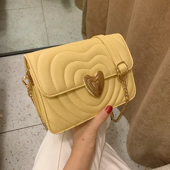 

Luxury Women Pu Leather Chain Crossbody Bag High Quality Designer Ladies Small Shoulder Bag Famous Brand Female Messenger Bags