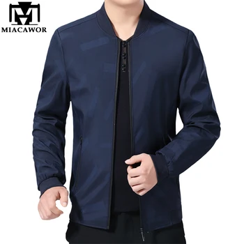 

MIACAWOR Jacket Men Print Autumn Jaqueta Masculino Bomber Jacket Men Casual Coats Men Clothing Outerwear J614