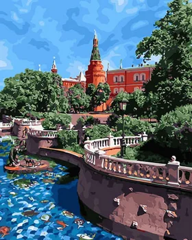 

Unframe diy picture oil paintings by numbers paint by number for home decor canvas painting 5065cm garden