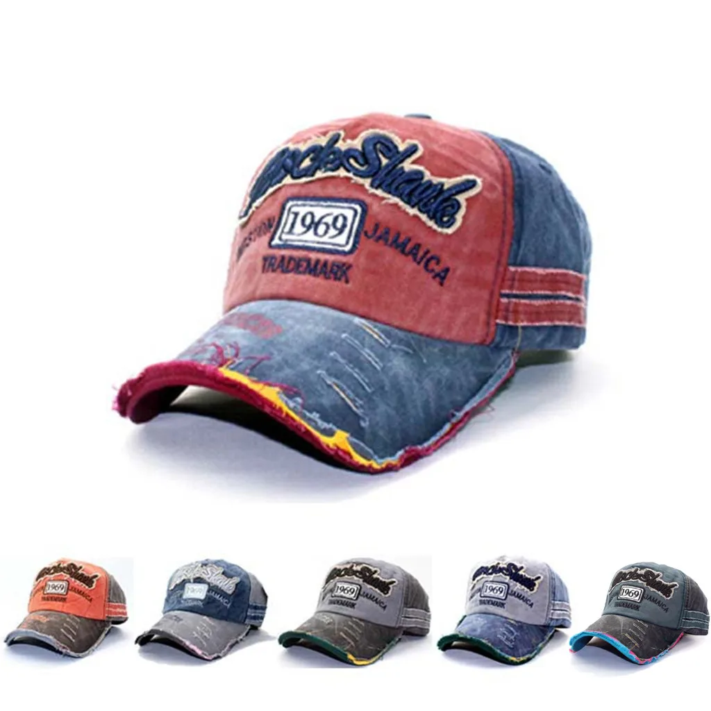 

Fashion Vintage Summer Baseball Cap Casual Washed Cotton Snapback Embroidery Caps For Men Women Adjustable Hat Unisex gorras