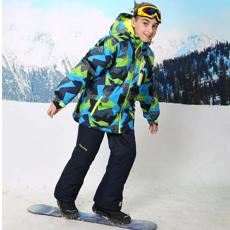 2017 Childen Cheap Ski Suit Snowboarding Suits Boys Ski Suit Kids