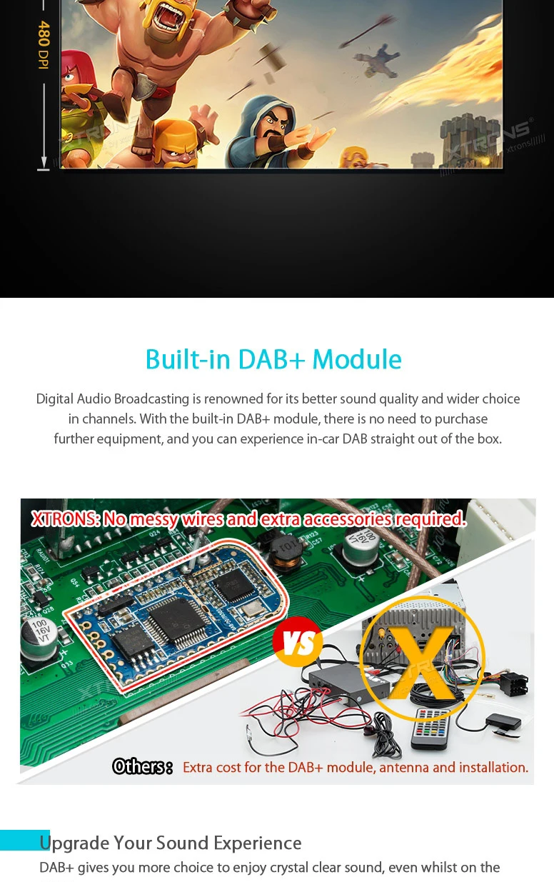 Sale 6.2" Touch Screen Two Din Car Radio 2 Din Car DVD Double Din Car Navigation GPS with Moveable Icons & Professional DAB+ Antenna 4