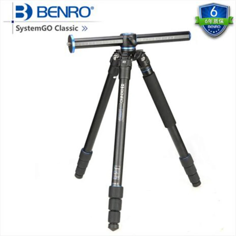 Benro GA258T Aluminum Professional Tripod Portable Digital Camera Tripod 90 Degree Center Column Stable Photography Support Set