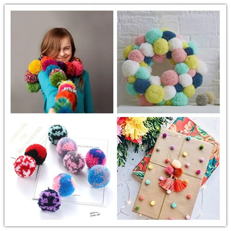 4 Size Long Knitting Knitter Looms Weaving Set 4 Sizes Pom-Pom Makers Set For Fluff Ball DIY Craft for Scarf Shawl Blanket Hat  (5)