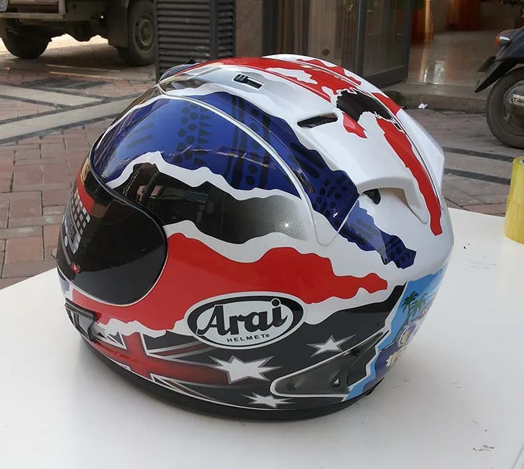 Arai синий и красный специальный анфас Arai шлем мотоциклетный шлем