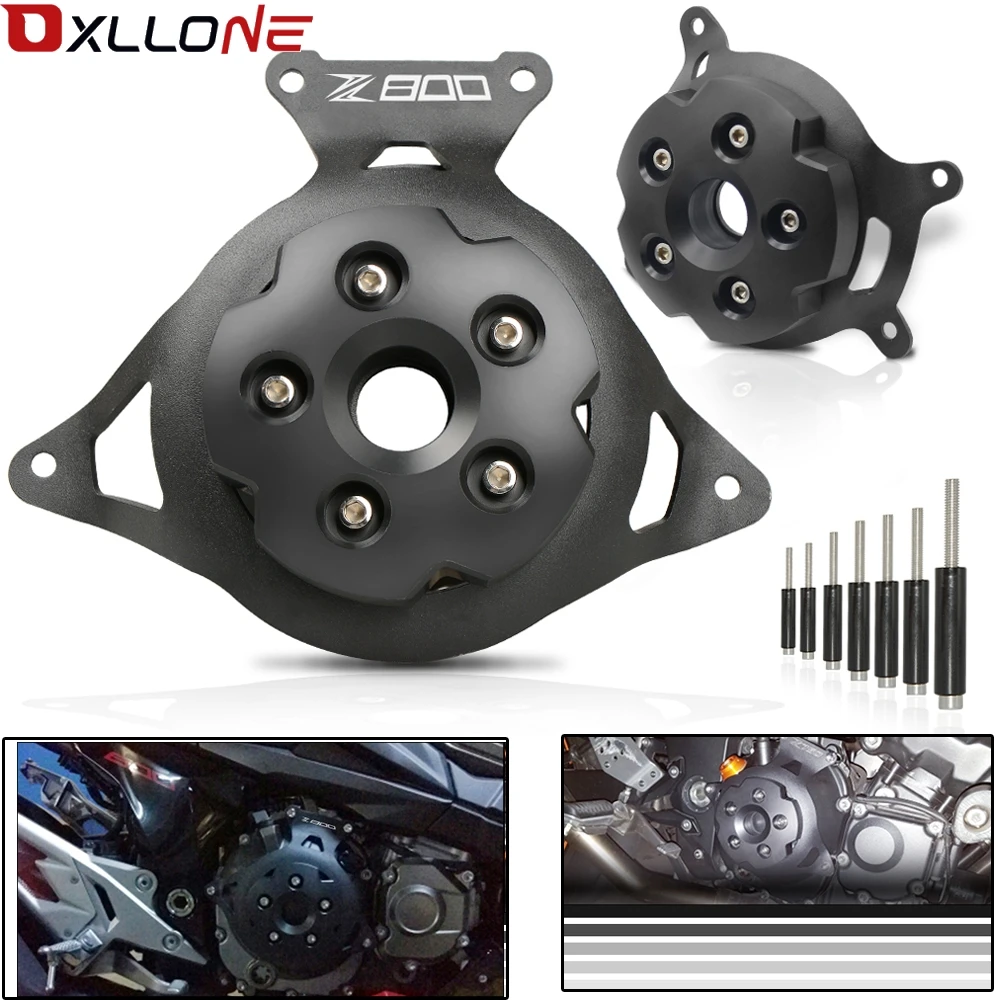

For kawasaki Z750 motorcycle Engine Stator Cover aluminium alloy engine guard protector With Z750 LOGO for z750 2013 2014-2017
