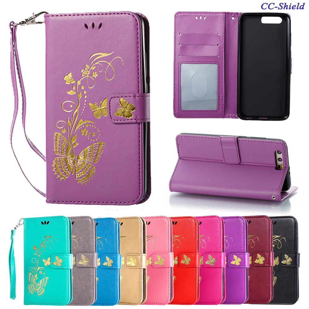 

Flip Case for Huawei Honor 9 STF-L09 STF-TL10 STF-AL10 Butterfly Phone Leather Cover for Huawei Honor9 STF L09 TL10 AL10 case