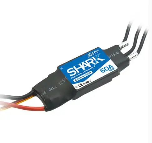 ZTW Shark 60A BEC Waterproof brushless ESC For Boat With Water-cooling System RC boat model | Игрушки и хобби