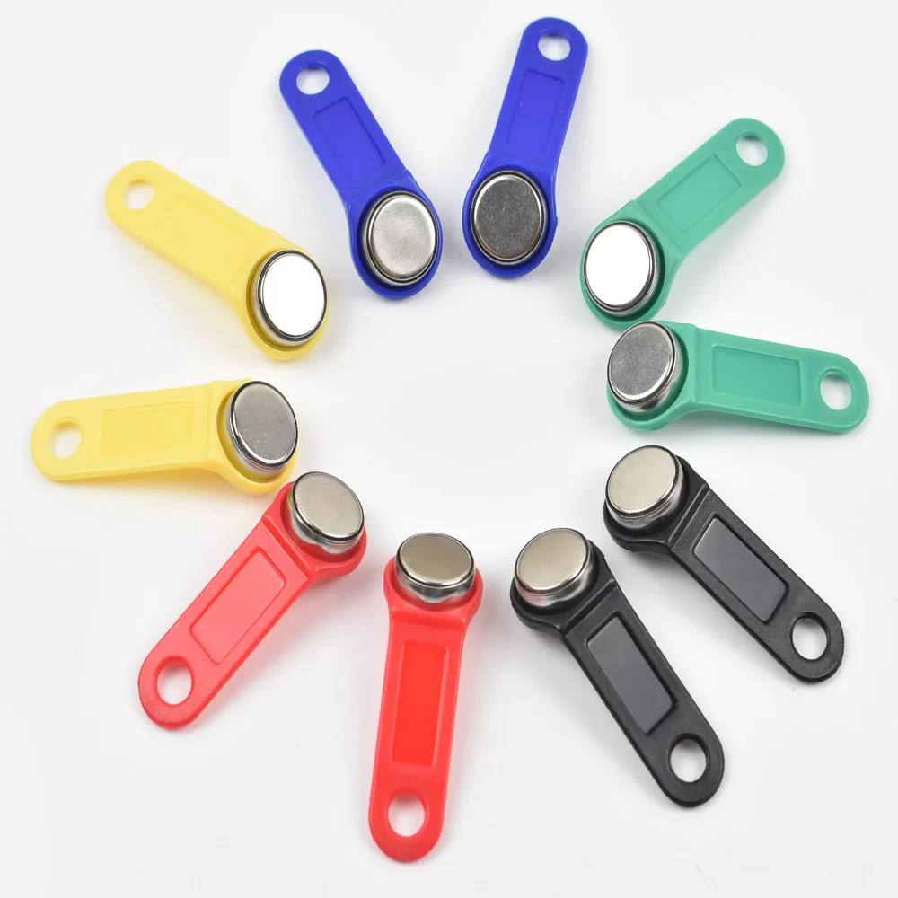 10 шт./лот Перезаписываемый RFID Touch Memory ключ RW1990 iButton для копирования карты сауна Даллас Ключи-карты - изображение